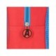 Mochila vermelha infantil Avengers com personagens Marvel