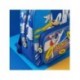 Mochila infantil azul do Sonic com design dinâmico