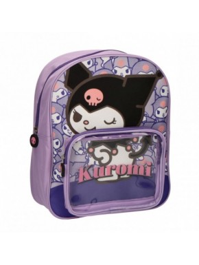 Mochila infantil roxa Hello Kitty Kuromi