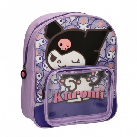 Mochila infantil roxa Hello Kitty Kuromi