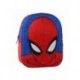 Mochila infantil 3D do Homem-Aranha azul e vermelha