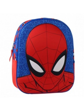 Mochila infantil 3D azul y roja de Spiderman
