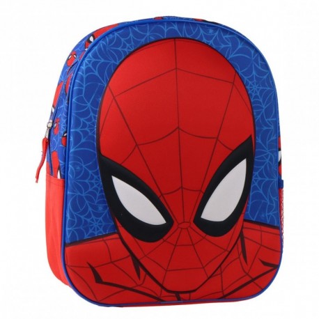 Sac à dos enfant 3D Spiderman bleu et rouge