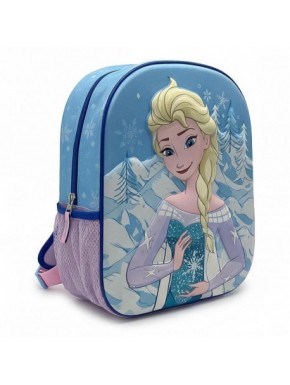 Sac à dos enfant bleu avec design 3D d'Elsa de Frozen