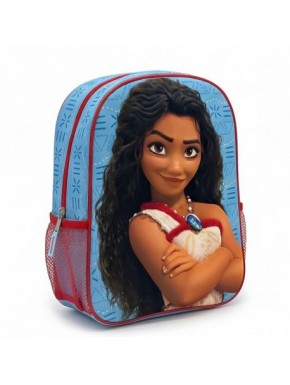 Mochila infantil 3D da Moana azul claro