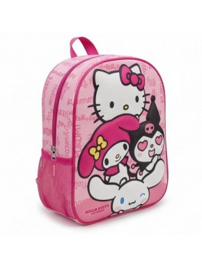 Mochila rosa com design 3D da Hello Kitty