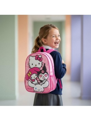 Mochila rosa con diseño 3D de Hello Kitty