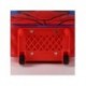 Sac à dos trolley enfant bleu Spiderman avec design 3D