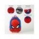 Sac à dos trolley enfant bleu Spiderman avec design 3D