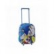 Sac à dos trolley bleu avec design de Sonic