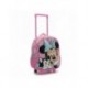 Sac à dos enfant trolley 3D Minnie rose
