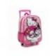 Sac à dos trolley enfant 3D Hello Kitty rose