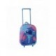 Mochila infantil rosa com design 3D de Stitch