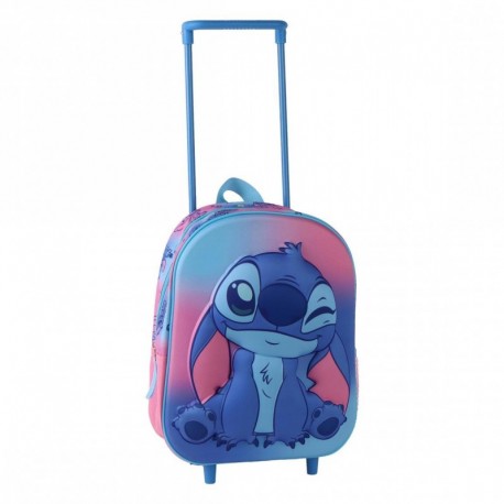 Sac à dos rose pour enfants avec design 3D de Stitch