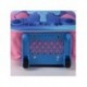 Mochila infantil rosa com design 3D de Stitch