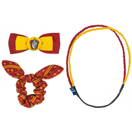 Set accesorios para el pelo Harry Potter Gryffindor Trendy