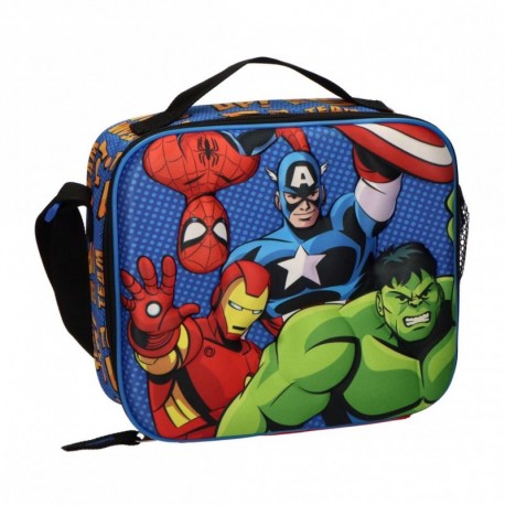 Bolsa isotérmica 3D Avengers com personagens