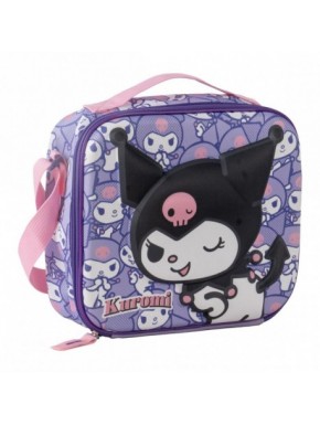Bolsa térmica 3D Hello Kitty Kuromi roxa