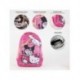 Mochila escolar rosa com design Hello Kitty