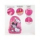 Mochila escolar rosa com design Hello Kitty
