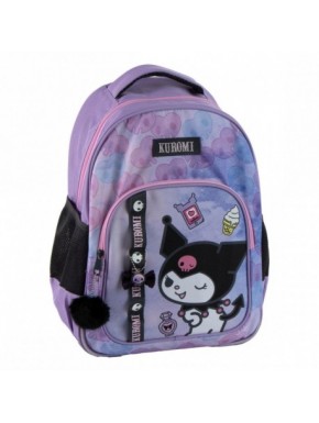 Mochila roxa Hello Kitty Kuromi 42 cm