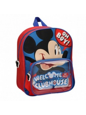 Mochila infantil de Mickey Mouse en azul y rojo