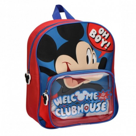 Sac à dos enfant Mickey Mouse en bleu et rouge