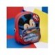 Mochila infantil do Mickey Mouse em azul e vermelho