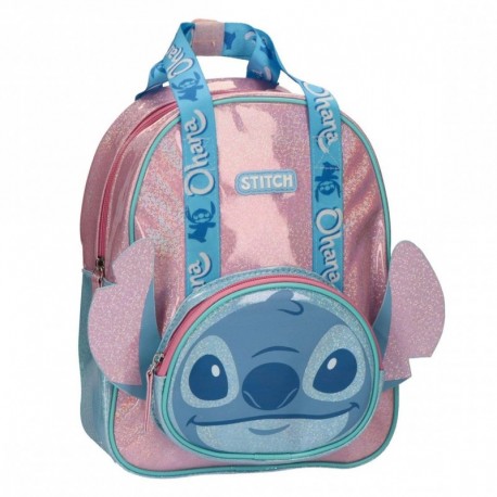 Sac à dos enfant Stitch bleu et rose avec oreilles 3D