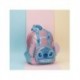 Mochila infantil Stitch azul y rosa con orejas tridimensionales