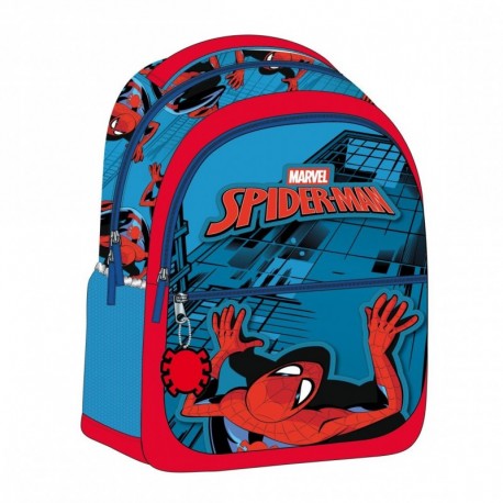 Sac à dos scolaire Spiderman rouge en polyester