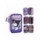 Plumier violet Kuromi avec accessoires Hello Kitty