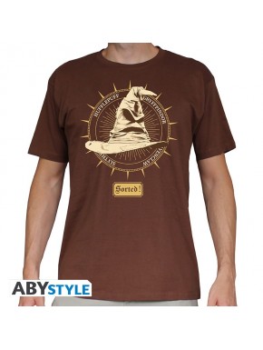 Camiseta marrón de Harry Potter con Sombrero Seleccionador