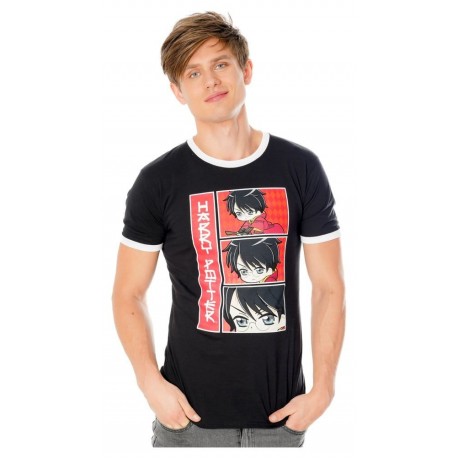 Camiseta negra de Harry Potter Comic Box, talla L