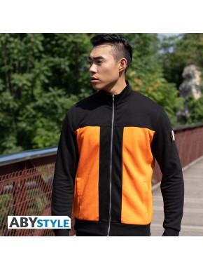 Veste réplique Naruto Shippuden homme orange et noir