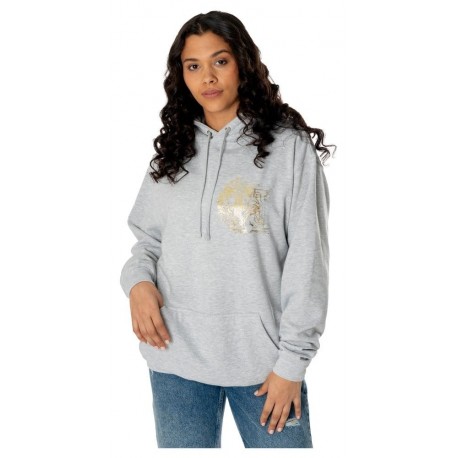 Sweat gris avec emblème Hufflepuff
