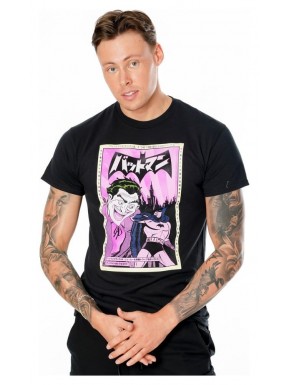 T-shirt noir Joker style anime DC Comics