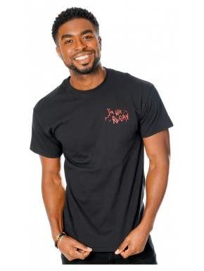 T-shirt noir avec design L'Exorciste et texte rouge