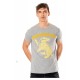 T-shirt gris avec design Poufsouffle de Harry Potter