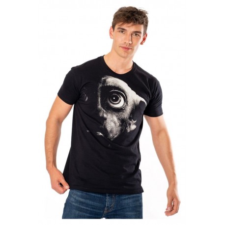 T-shirt noir Harry Potter avec silhouette de Dobby
