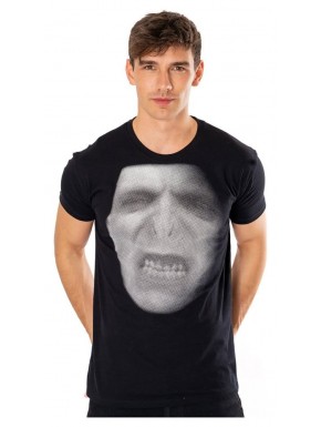 T-shirt noir Harry Potter avec Voldemort