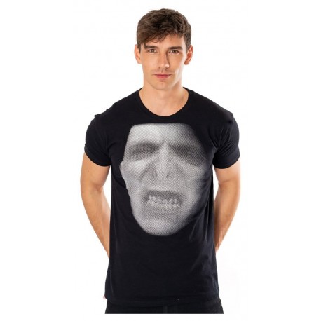 T-shirt noir Harry Potter avec Voldemort