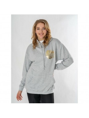Sweat gris Gryffondor Zodiaque de Harry Potter avec capuche