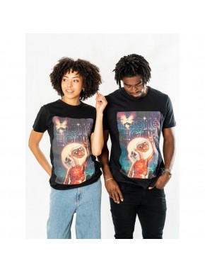 Camiseta preta com design E.T. Phone Home