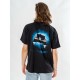 Camiseta preta Delorean De Volta para o Futuro oficial