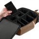 Mochila beige Enhance TCG Series con compartimentos para cartas
