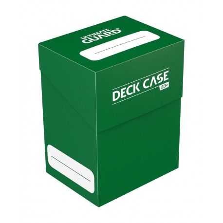 Deck Case 80+ verde de Ultimate Guard con capacidad para 80 cartas