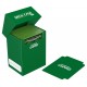 Deck Case 80+ verde de Ultimate Guard con capacidad para 80 cartas