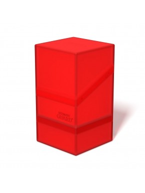 Boîte à cartes Boulder'n'Tray 100+ rouge avec plateau amovible