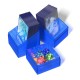 Caja azul Ultimate Guard Boulder'n'Tray 100+ con cartas y dados